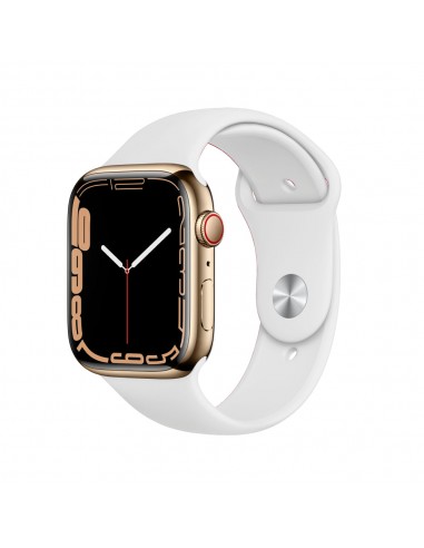 Apple Watch Series 7 Boîtier en acier inoxydable 45mm - Or rembourrage situé sous