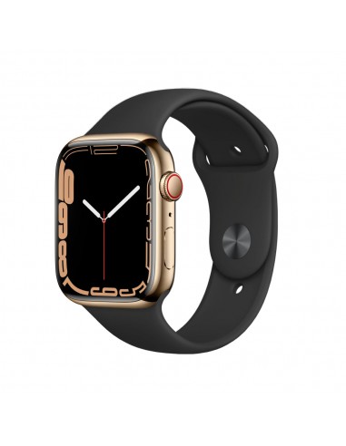 Apple Watch Series 7 Boîtier en acier inoxydable 45mm - Or à prix réduit toute l'année