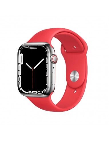 Apple Watch Series 7 Boîtier en acier inoxydable 41mm - Argent pas cher 