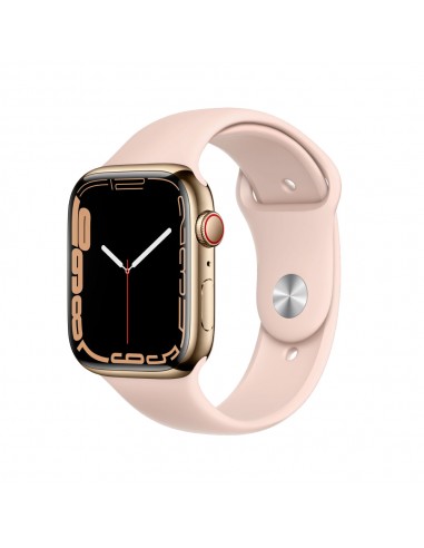 Apple Watch Series 7 Boîtier en acier inoxydable 45mm - Or la livraison gratuite